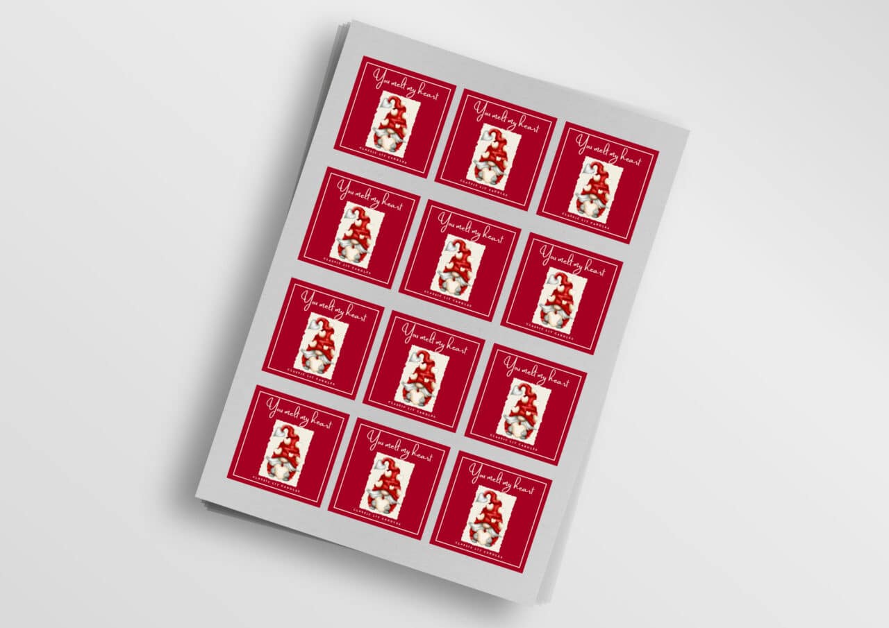 Custom labels sheets stickers print free fast delivery in ireland