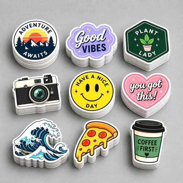 Custom Vinyl Stickers – Die Cut, Waterproof, any Shape & Size